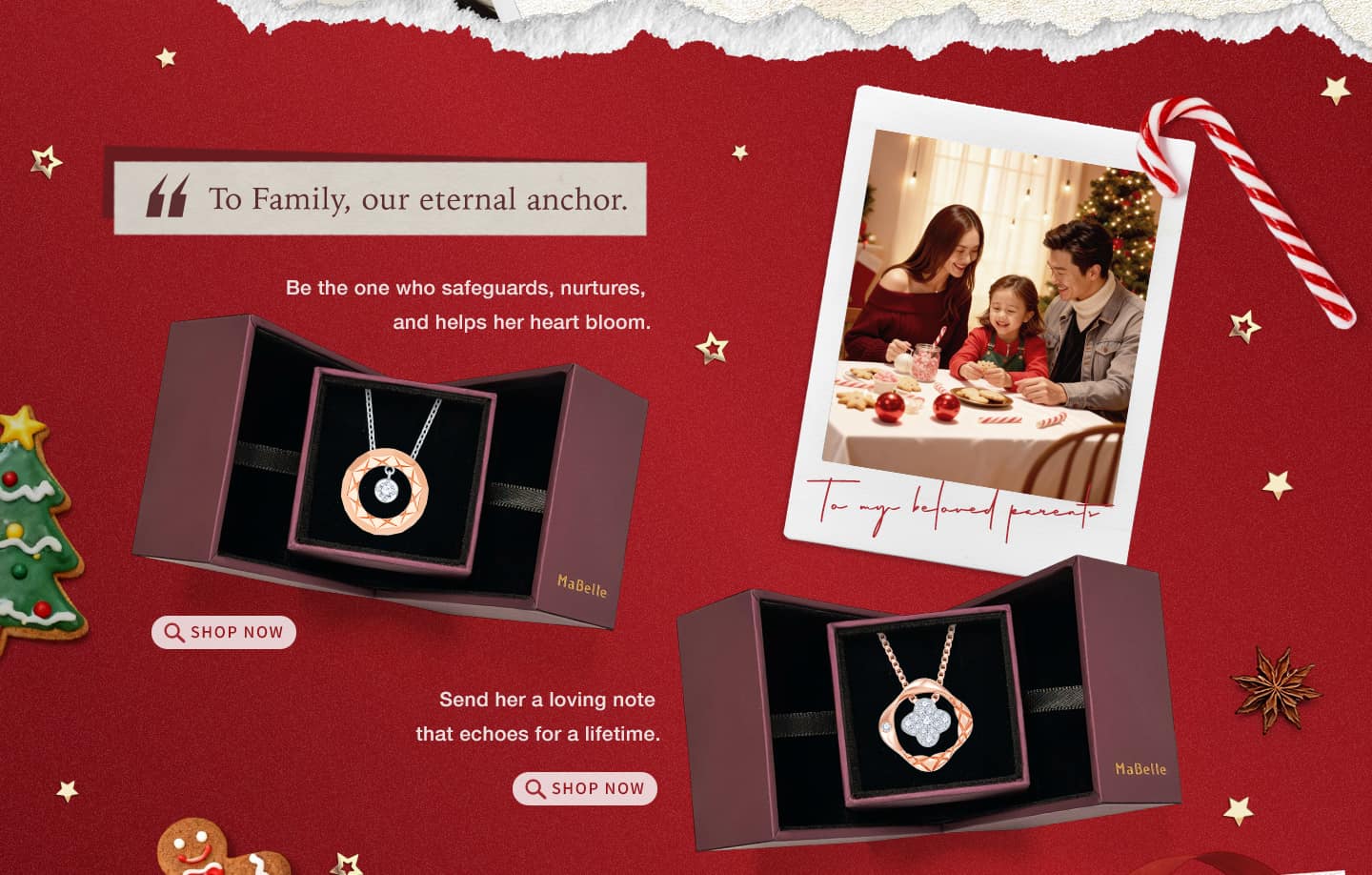 To Family, our eternal anchor.Be the one who safeguards, nurtures, 
and helps her heart bloom.Send her a loving note that echoes for a lifetime.
